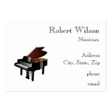 Pianist Business Cards