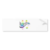 Piano 02 bumper stickers