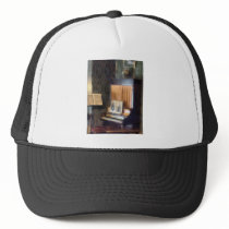 Piano and Sheet Music on Stand hats
