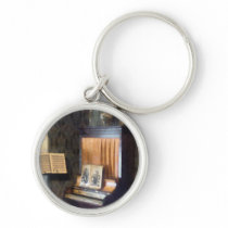 Piano and Sheet Music on Stand keychains