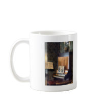 Piano and Sheet Music on Stand mugs