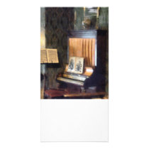 Piano and Sheet Music on Stand photo cards