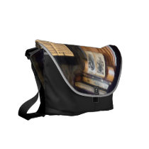 Piano and Sheet Music on Stand rickshaw messenger bags