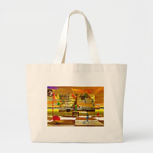 Piano art canvas bags