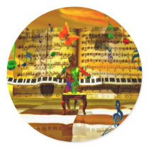 Piano art sticker