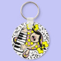 piano baby keychains