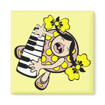 piano baby magnets by VioDeSign piano baby magnets
