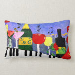 Piano Bar Throw pillow from art pillows