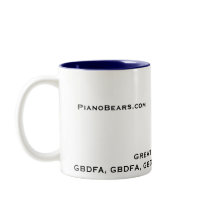 Piano Bears Mug for Piano KIds