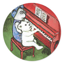 Piano Bears Sticker by tallypiano Piano Bears Sticker