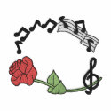 Piano Border embroidered shirts
