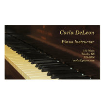 Piano Business Card