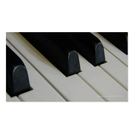 Piano/ Business Card Templates (back side)