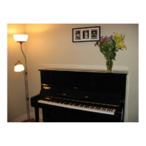 Piano canvas print