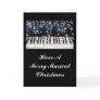 Piano Christmas Snowflake Keyboard Card