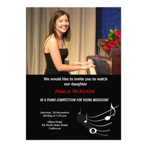 Piano Competition Custom Announcements