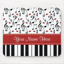 Piano de encargo Mousepad de la nota de la música Tapete De Raton