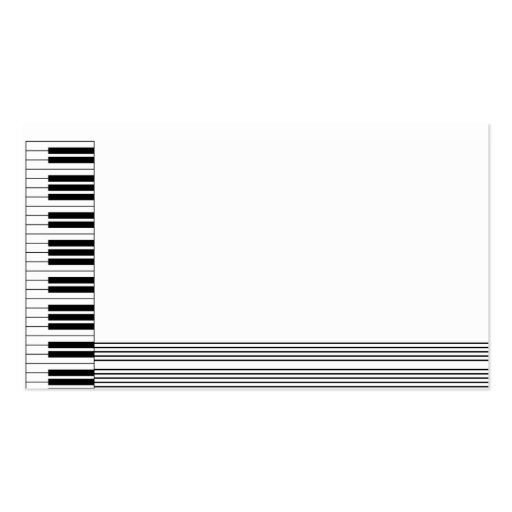 Piano Design Business Card (front side)