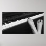 Piano & Feet Poster posters