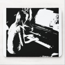Piano Girl mousepads