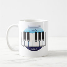 Piano Globe Mug