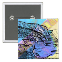 piano hands  guitar neck hands pastel version button