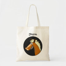 Piano Horse Customizable Kids Reusable Tote Bag