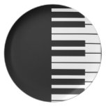 Piano Key Dinner Plates