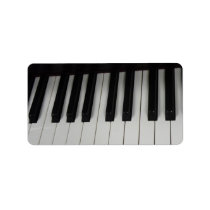 Piano key labels labels