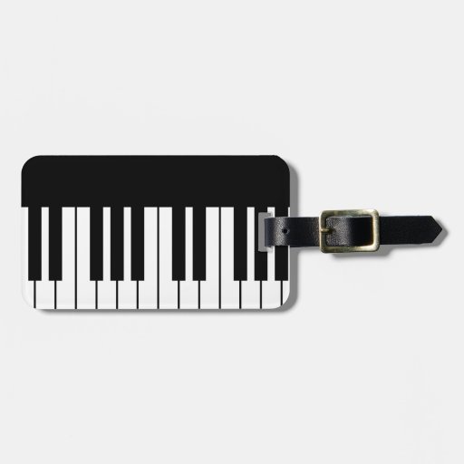 Piano Key Luggage Tags
