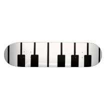 Piano key skateboard