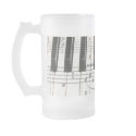 Piano Keyboard and Music Notes mug