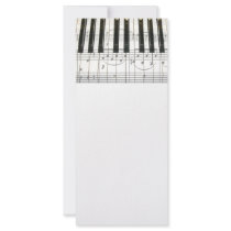 Piano Keyboard and Music Notes rack cards
