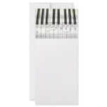 Piano Keyboard and Music Notes Personalized Rack Card