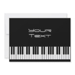 Piano Keyboard Announcement invitations
