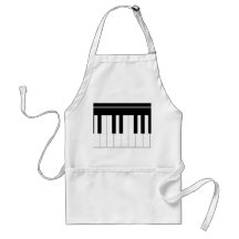 Piano keyboard apron