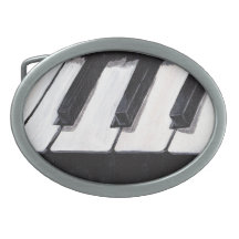 Piano Keyboard Belt Buckel Oval Belt Buckle