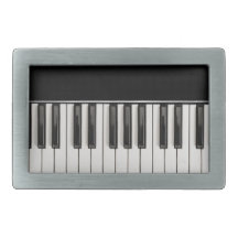 Piano Keyboard Belt Buckle