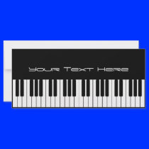 Piano Keyboard Business Rack Card