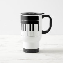 Piano keyboard coffee mugs