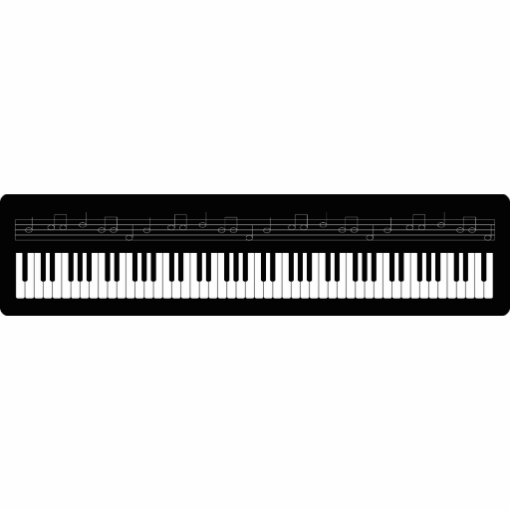 Piano keyboard cut out | Zazzle