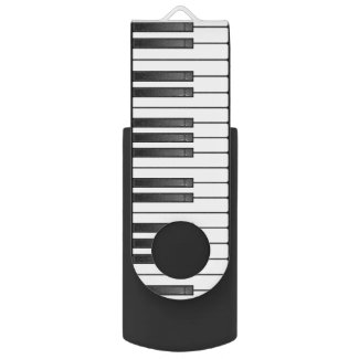 Piano Keyboard Design Flash Drive