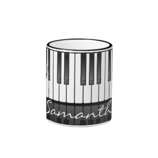 Piano Keyboard Design Mug