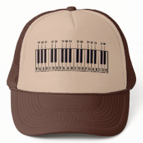 Piano Keyboard Diagram Trucker Hats