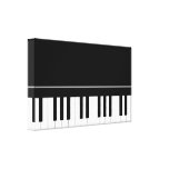 Piano keyboard gallery wrapped canvas