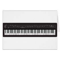 Piano Keyboard Greeting Card