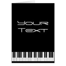 Piano Keyboard Greeting Card 2