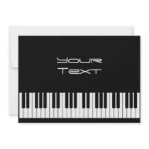 Piano Keyboard invitations