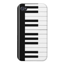 Piano keyboard iPhone 4/4S cover