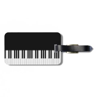 Piano Keyboard Keys Bag Tag